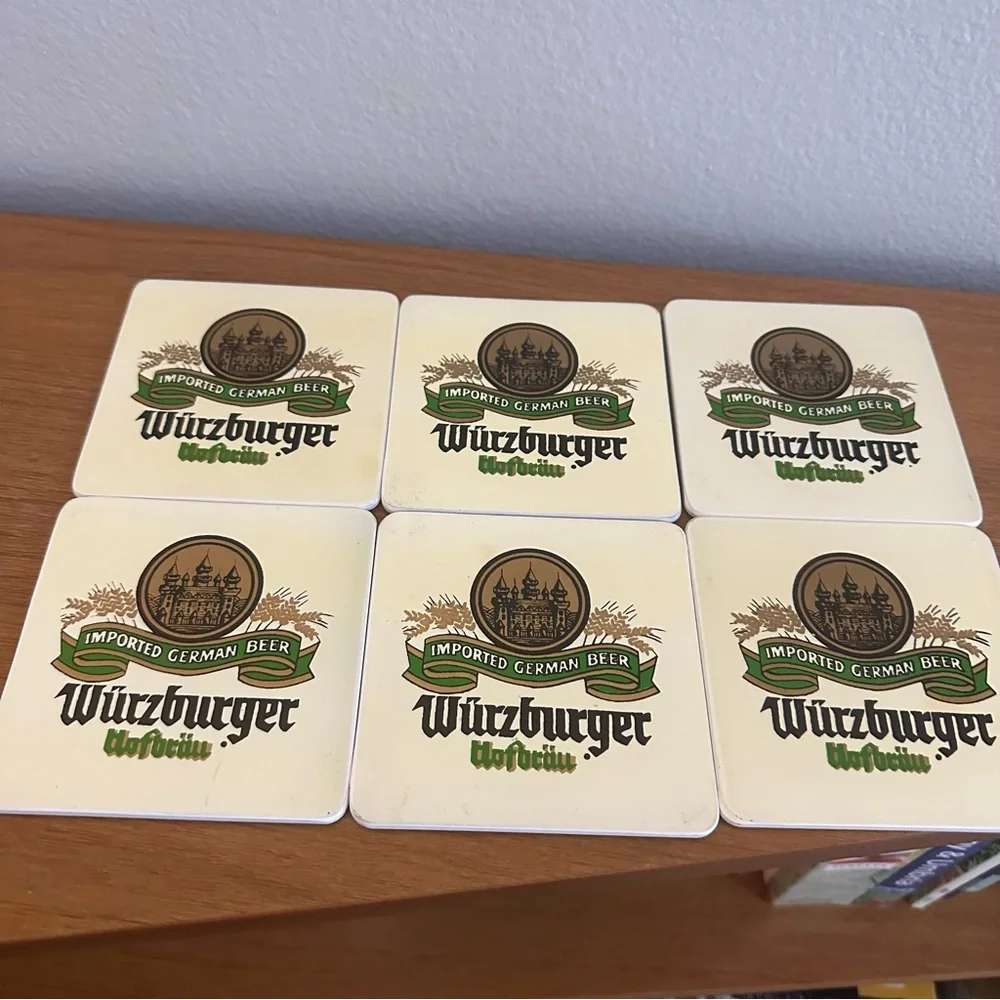 Set of 6 - Vintage Plastic German Beer coasters - made in Japan - Picture 5 of 8